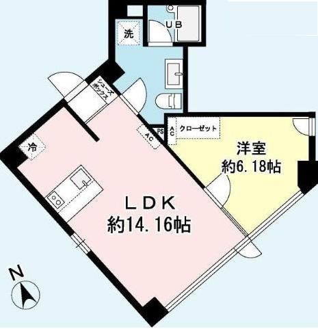 GREY Bldg.碑文谷(グレイビル碑文谷)502の間取り