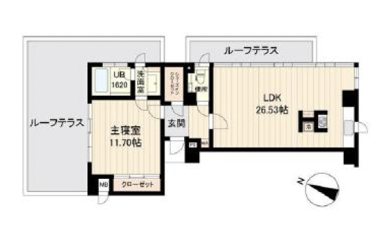 エスティメゾン白金台605の間取り