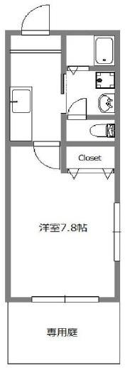 CUBE　COURT　キューブコート101の間取り