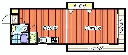 相原ビル401の間取り