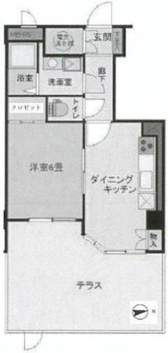 日興パレス白金213の間取り