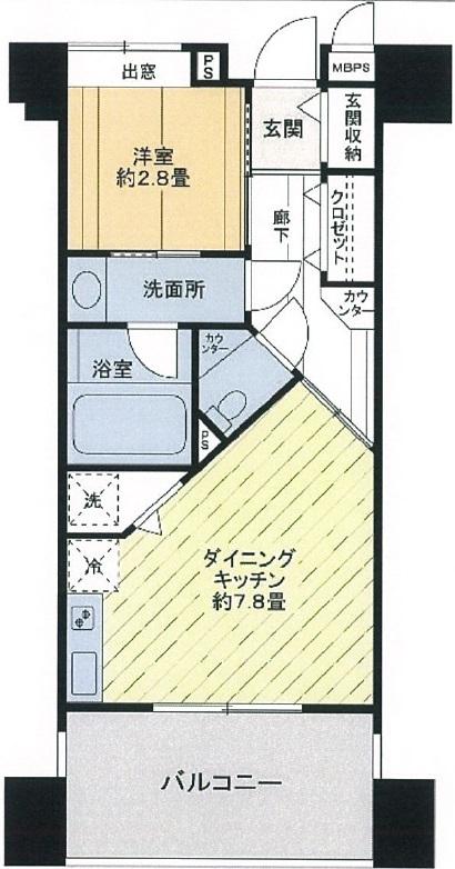 ライオンズシティ恵比寿703の間取り