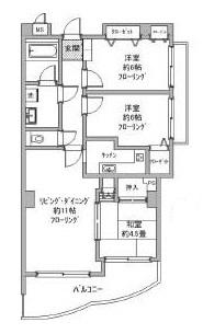 セントヒルズ学芸大学303の間取り