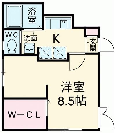 ステラ(旧メゾン上目黒)102の間取り