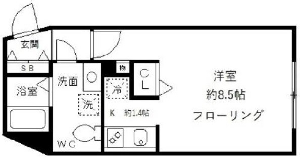 アート・フル渋谷松見坂202の間取り