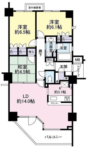 Dグランセ駒沢大学506の間取り