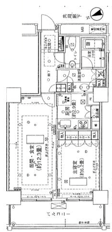 代官山アドレスザ・タワー1609の間取り