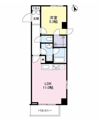 レジデンス原203の間取り