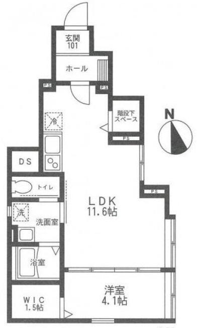 WHITE HILL(ホワイト ヒル)101の間取り