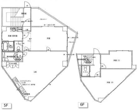 第二飯島ビル5・6Fの間取り
