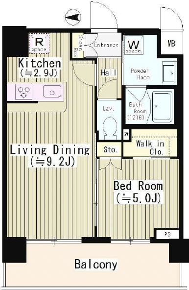 エディアン目黒本町206の間取り