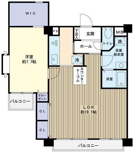 柿の木坂ロイヤルパレス303の間取り