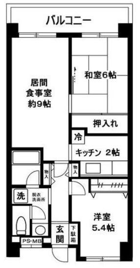 アーバネスト駒沢602の間取り