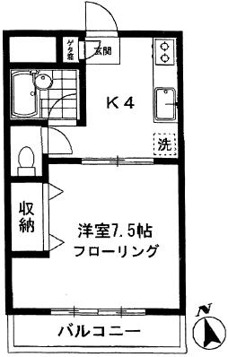 サンク下馬202の間取り