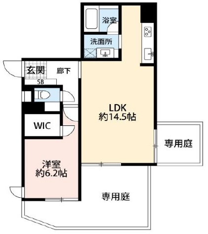 ダイヤハイツ三軒茶屋103の間取り