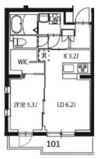 JM　KOMAZAWA101の間取り