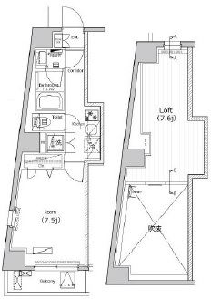 リズムハイブ三軒茶屋902の間取り