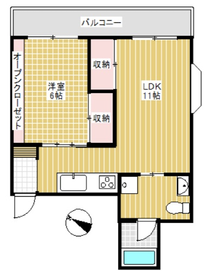 ミキハウス301の間取り