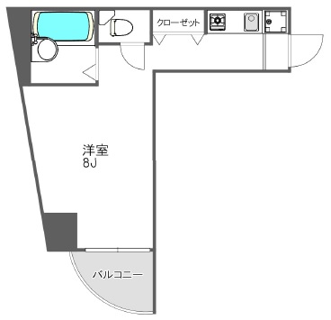 フィオーレ青葉台106の間取り