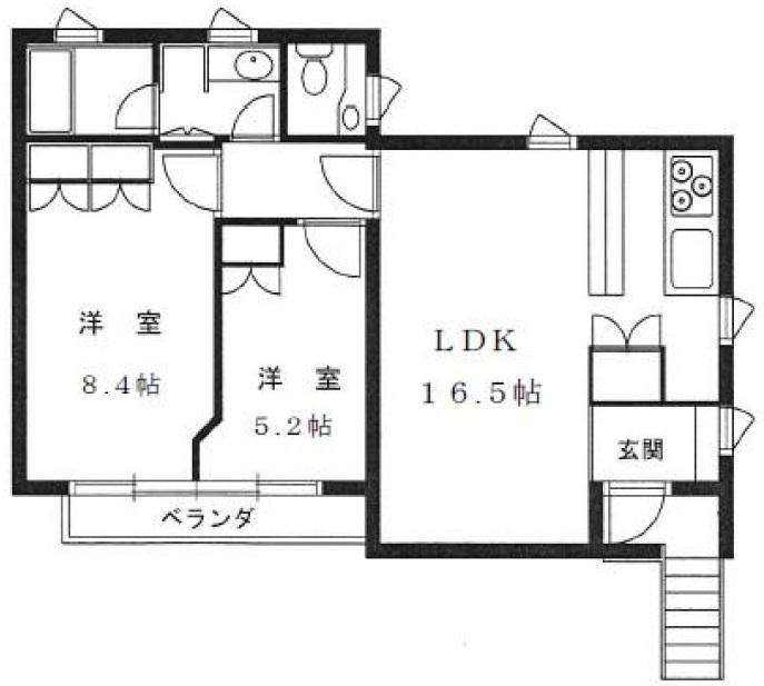 N.FLAT(エヌフラット)201の間取り