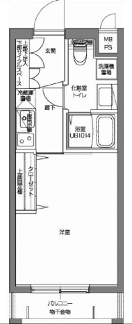 パティーナⅤ代々木上原105の間取り