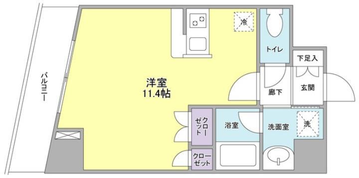 コンフォリア池尻(旧ライム池尻大橋)402の間取り