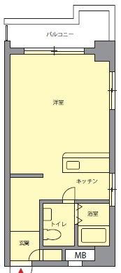 グランエクリュ中目黒201の間取り