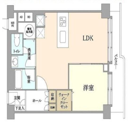 恵比寿スカイハイツ813の間取り