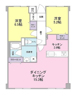 コスモリード学芸大学503の間取り