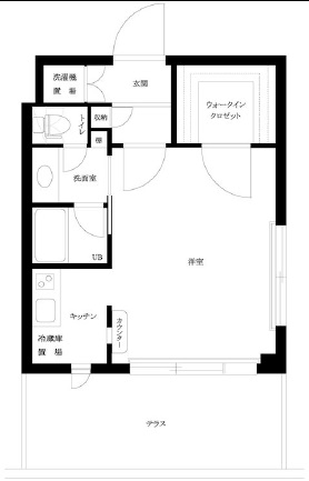 ルーブル学芸大学五番館104の間取り