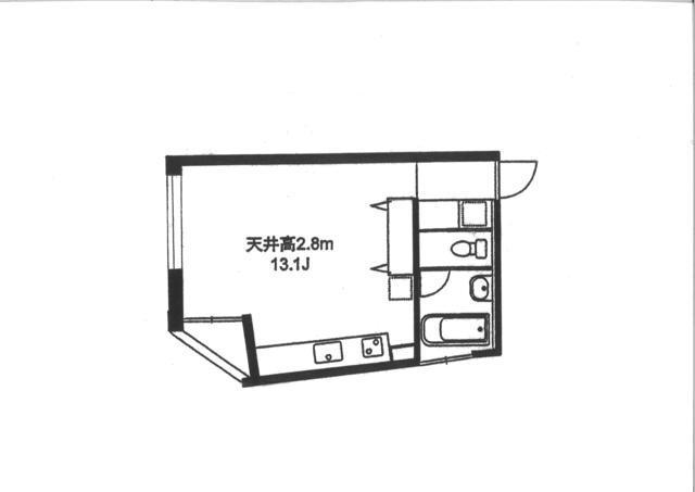 自由通りフラット201の間取り