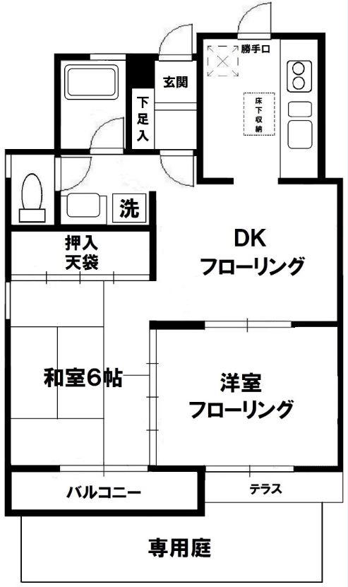 ストークハイツ三軒茶屋102の間取り