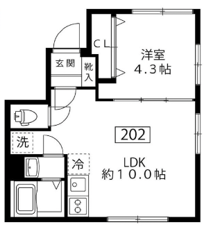 FACTORY NAKAMEGURO(ファクトリー中目黒)202の間取り