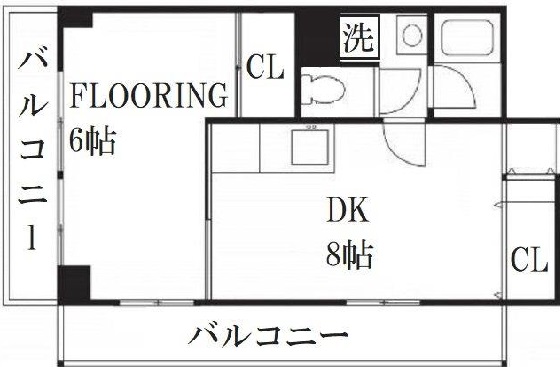 目黒ロイヤルプラザ405の間取り