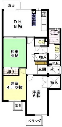 ガーデン目黒205の間取り