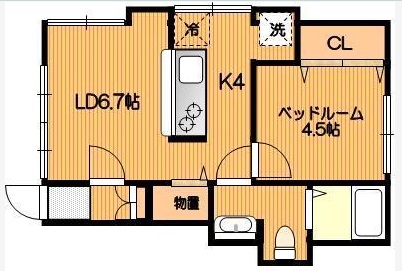 カサベルデ中目黒201の間取り