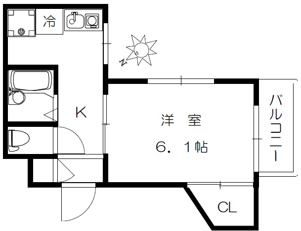 ライオンズマンション恵比寿209の間取り