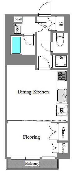 ニュー池尻マンション1308の間取り