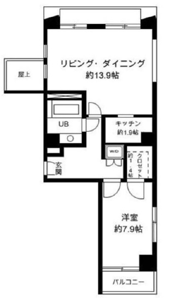 ヒルクレスト代官山402の間取り