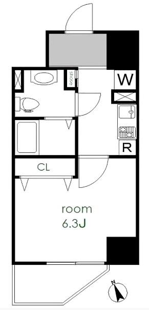 REISM HIVE 渋谷桜丘402の間取り