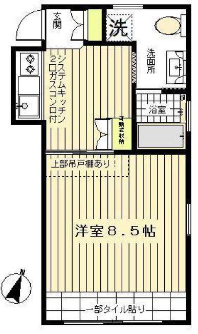 ウェルフラッグ学芸大学301の間取り