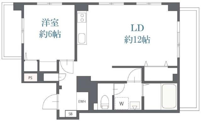 Fコート学芸大学3-Eの間取り