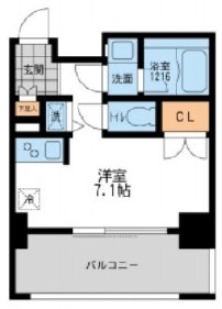 プライマル三軒茶屋702の間取り