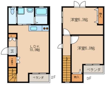 ジュネス青葉台202の間取り