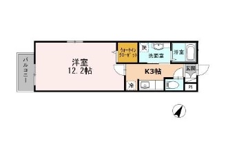 ラ・フォルテ弦巻207の間取り