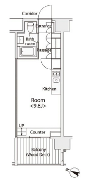 イプセ学芸大学206の間取り