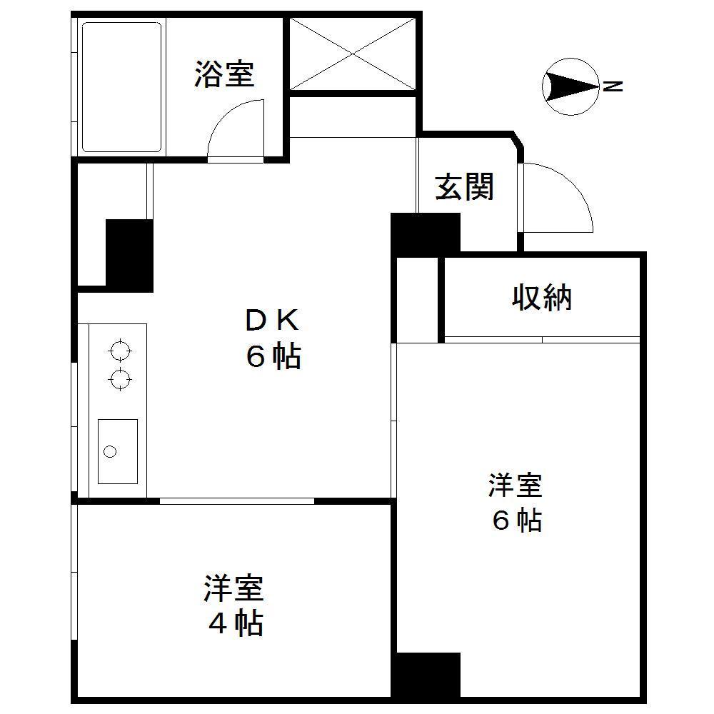 メゾンクレール502の間取り