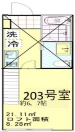 レジェンド駒沢203の間取り