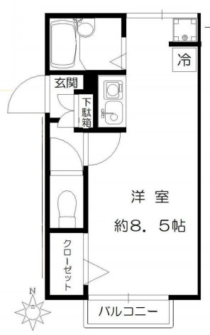 サニークランツＢ103の間取り