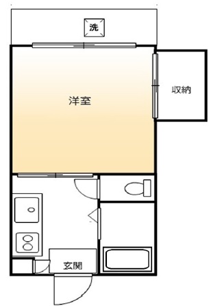 太子堂ファイブ202の間取り